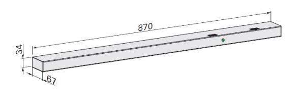 ECO Gleitschiene EFR III BS - RAL 9005